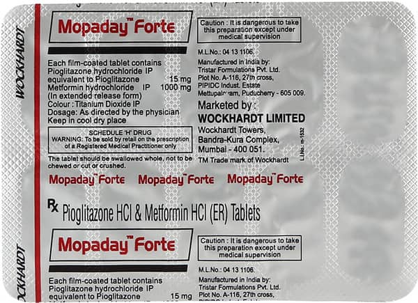 Mopaday Forte Strip Of 10 Tablets