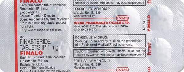 Finalo 1mg Strip Of 10 Tablets