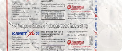 Kimet Xl 50mg Strip Of 10 Tablets