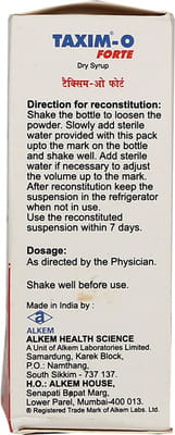 Taxim O Forte Bottle Of 30ml Dry Syrup