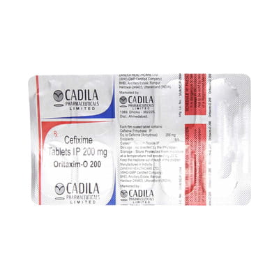 Oritaxim O 200mg Strip Of 10 Tablets