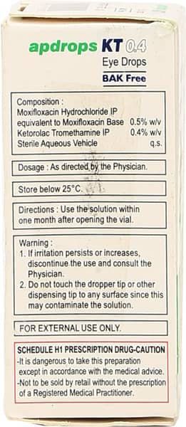 Apdrops Kt Bottle Of 5ml Eye Drops