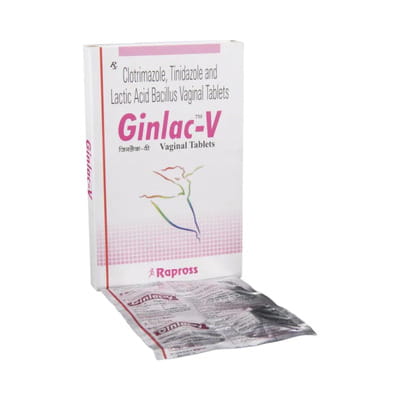 Ginlac V Strip Of 4 Vaginal Tablets