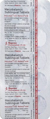 Mecobal Od 1500mcg Strip Of 10 Sublingual Tablets