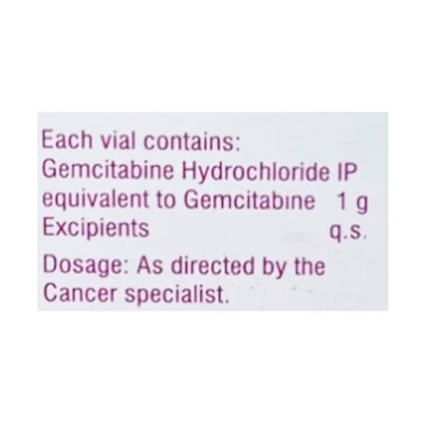 Gemtaz 1Gm Dry Vial Of 1 Powder For Injection