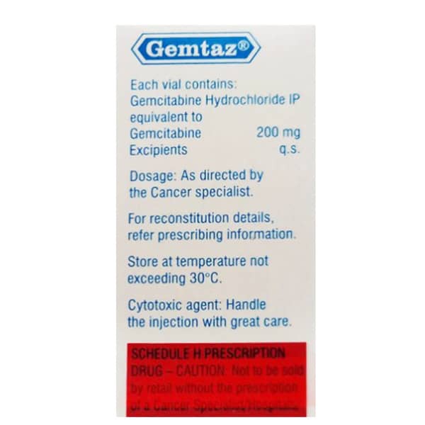 Gemtaz 200Mg Dry Vial Of 1 Powder For Injection