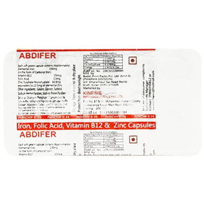 Abdifer Strip Of 10 Capsules