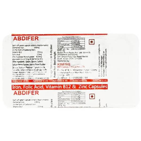 Abdifer Strip Of 10 Capsules
