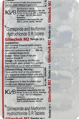 Glimchek M 2mg Strip Of 10 Tablets