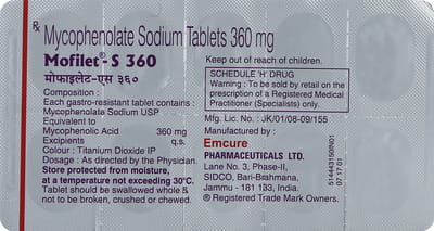 Mofilet S 360mg Strip Of 10 Tablets