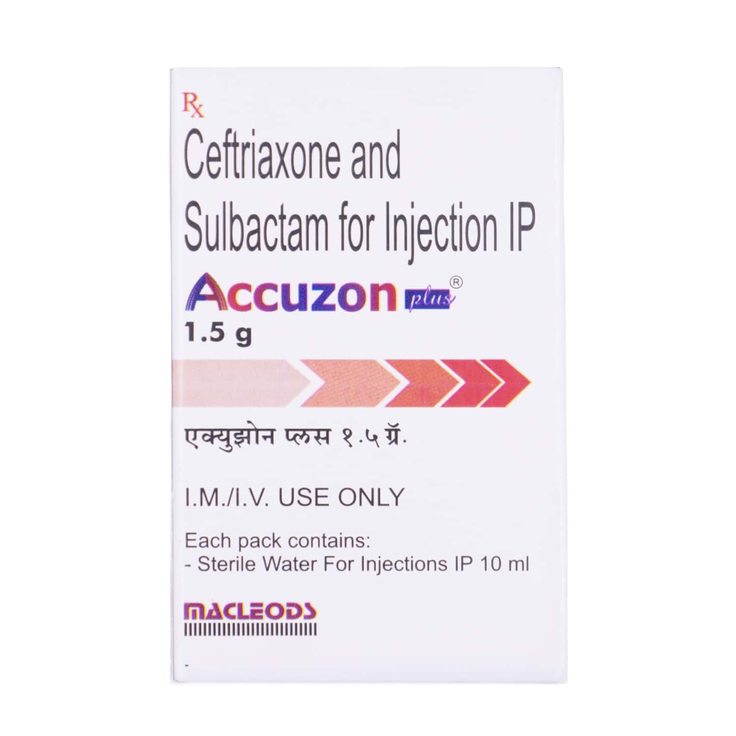 Accuzon Plus 1.5gm Dry Vial Of 1 Powder For Injection: Uses, Side ...