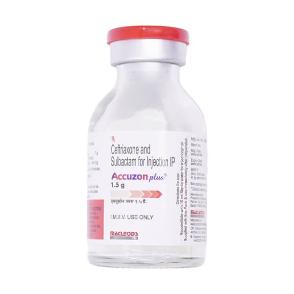 Accuzon Plus 1.5Gm Dry Vial Of 1 Powder For Injection