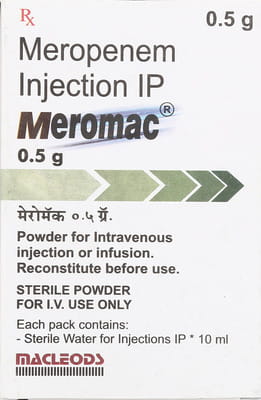 Meromac 0.5gm Dry Vial Of 1 Powder For Injection
