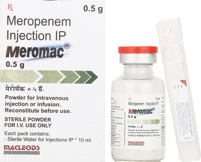 Meromac 0.5gm Dry Vial Of 1 Powder For Injection