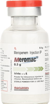 Meromac 0.5gm Dry Vial Of 1 Powder For Injection