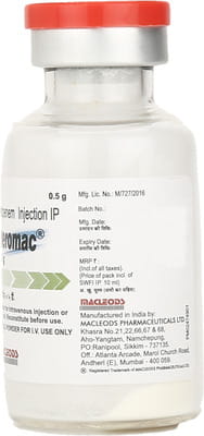 Meromac 0.5gm Dry Vial Of 1 Powder For Injection