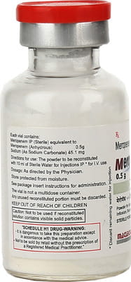 Meromac 0.5gm Dry Vial Of 1 Powder For Injection