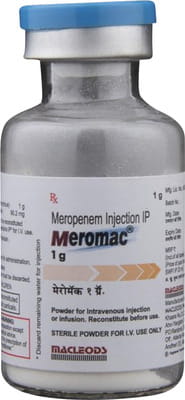 Meromac 1gm Dry Vial Of 1 Powder For Injection