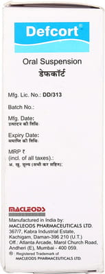 Defcort Bottle Of 30ml Suspension