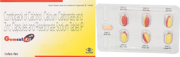 Gemcal Kit Strip Of 7 Capsule & Tablet Combikit