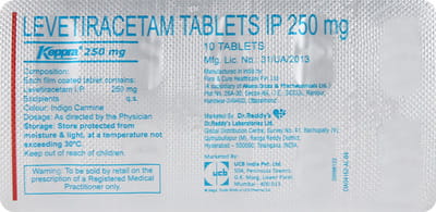 Keppra 250mg Strip Of 10 Tablets
