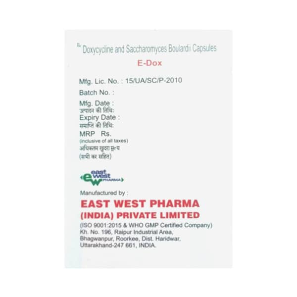 Edox 100mg Strip Of 8 Capsules