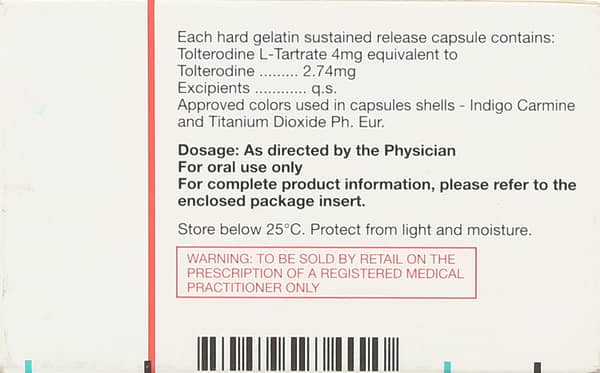 Detrusitol Sr 4mg Strip Of 7 Capsules