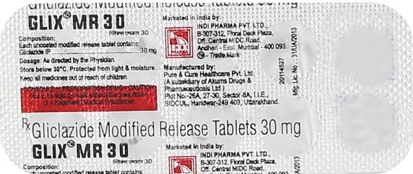 Glix Mr 30mg Strip Of 10 Tablets