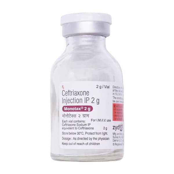 Monotax 2Gm Dry Vial Of 1 Powder For Injection