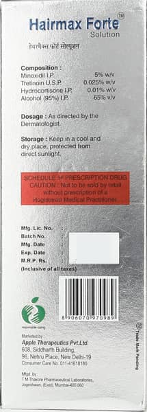 Hairmax Forte Bottle Of 60ml Solution