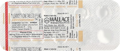 Levocetriwal 5mg Strip Of 10 Tablets