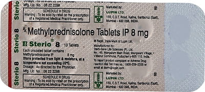 Sterio 8mg Strip Of 10 Tablets