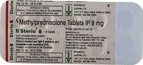 Sterio 8mg Strip Of 10 Tablets