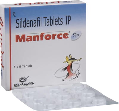 Manforce 50mg Strip Of 9 Tablets