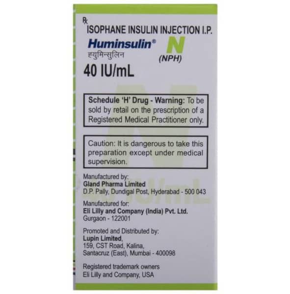 Huminsulin Nph 40Iu Vial Of 10Ml Injection