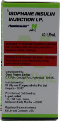 Huminsulin Nph 40iu Vial Of 10ml Injection