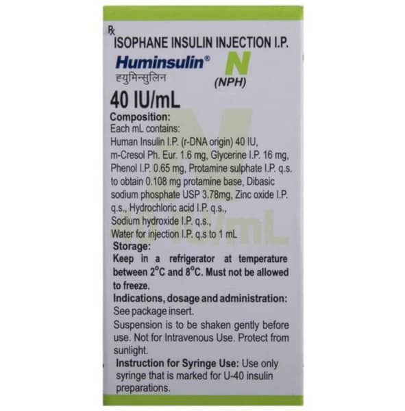 Huminsulin Nph 40Iu Vial Of 10Ml Injection