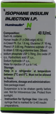 Huminsulin Nph 40iu Vial Of 10ml Injection