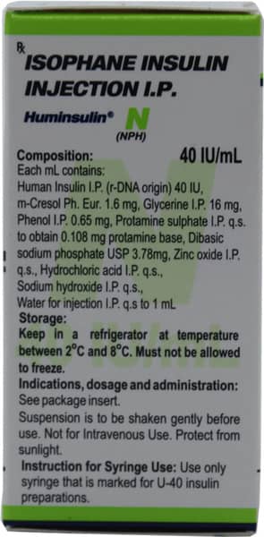 Huminsulin Nph 40iu Vial Of 10ml Injection
