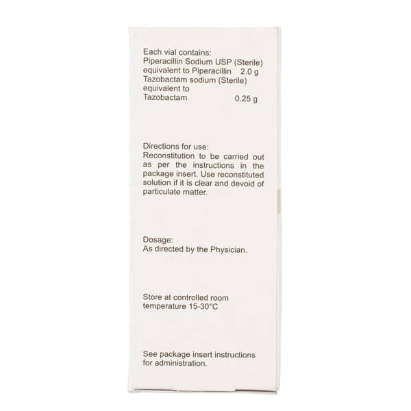 Tazomac 2.25gm Dry Vial Of 1 Powder For Injection