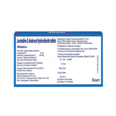 Alaspan Am Strip Of 10 Tablets