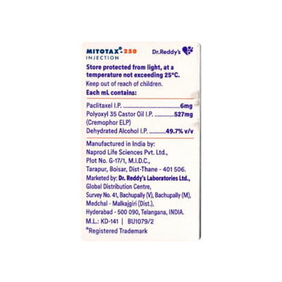 Mitotax 250mg Injection