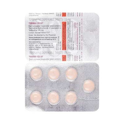 Tebina Dt 125mg Strip Of 7 Tablets