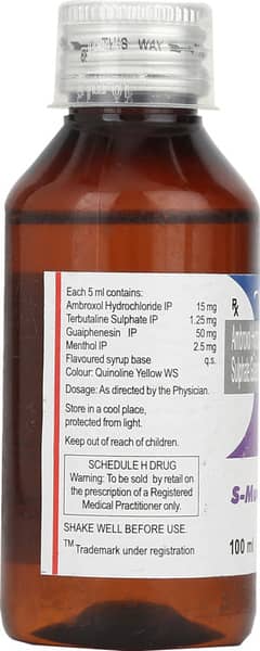 S Mucolite Bottle Of 100ml Syrup