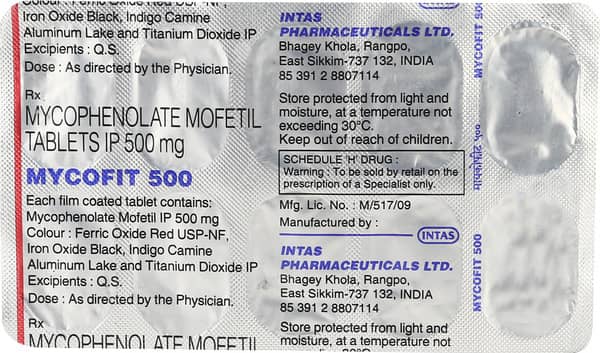 Mycofit 500mg Strip Of 10 Tablets