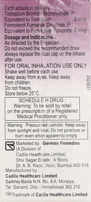 Tioform Box Of 120md Metered Dose Inhaler