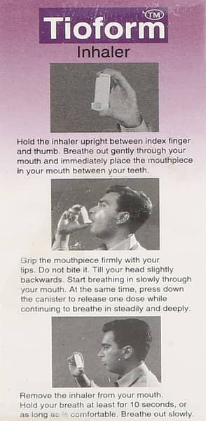 Tioform Box Of 120md Metered Dose Inhaler