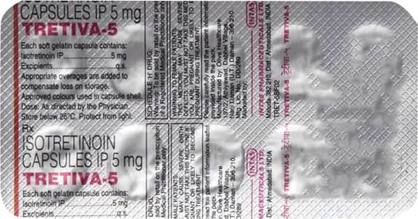 Tretiva 5mg Strip Of 10 Capsules