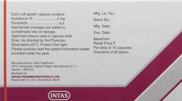 Tretiva 5mg Strip Of 10 Capsules