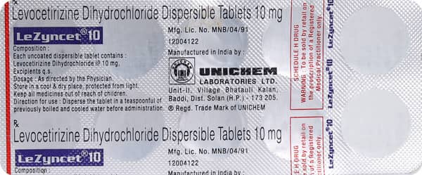 Lezyncet 10mg Strip Of 10 Tablets